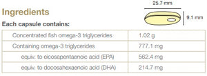 Supplement facts for UltraClean 85 - Liquid