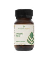 A supplement container of Vitality Iron by NaturoElite