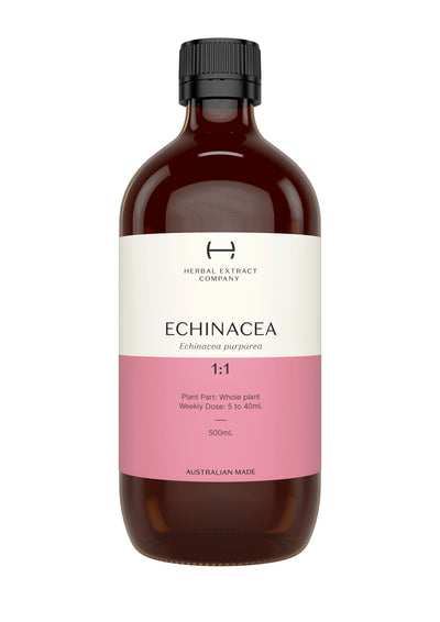 A supplement container of Echinacea 1:1 by Herbal Extract Company