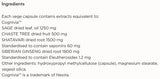 Supplement facts for Peri & Menopause Support Daily