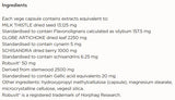 Supplement facts for Liver Detox & Protect Daily