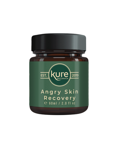 A supplement container of Angry Skin Recovery Balm by Kure