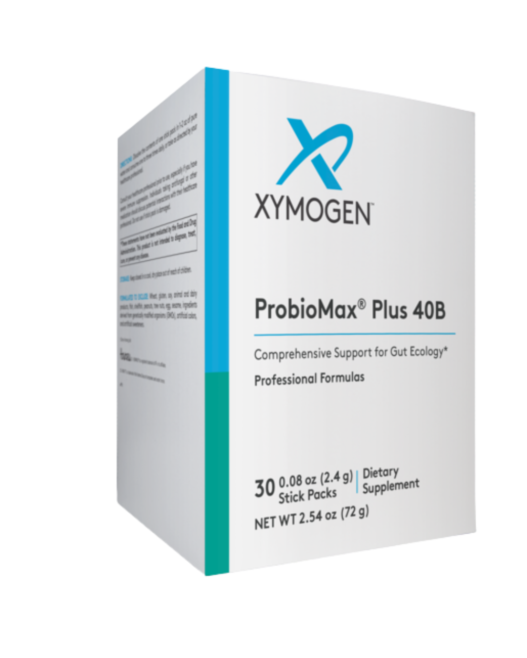 A supplement container of ProbioMax Plus 30 Servings by Xymogen