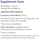 Ingredients: Activated Charcoal, Aloe Vera gel, Velay green clay, Apple pectin, Silica, Humic powder.