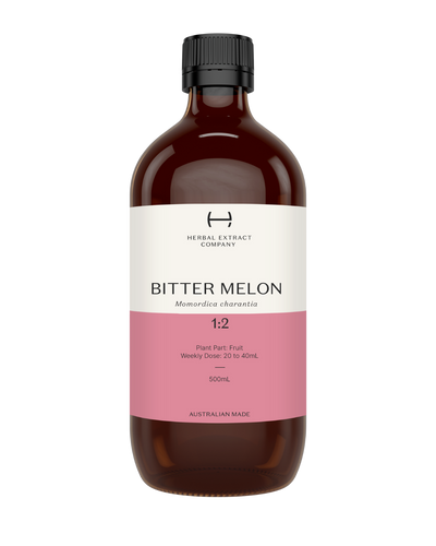 A supplement container of Bitter Melon 1:2 by Herbal Extract Company