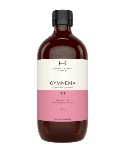 A supplement container of Gymnema 1:1 by Herbal Extract Company