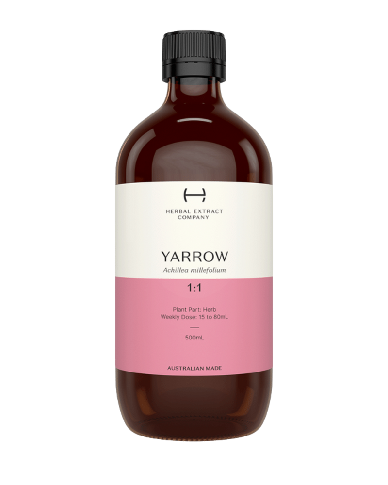 A supplement container of Yarrow 1:1 by Herbal Extract Company