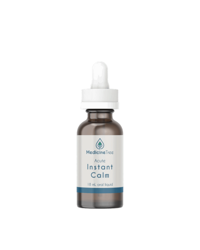 A supplement container of Acute Instant Calm by Medicine Tree