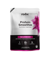 A supplement container of Plant Protein Smoothies by Radix Nutrition