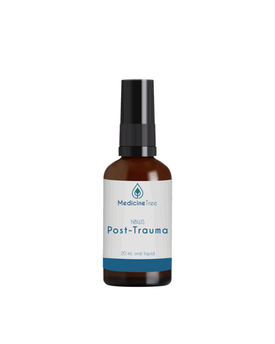 A supplement container of NBWS Post-Trauma by Medicine Tree
