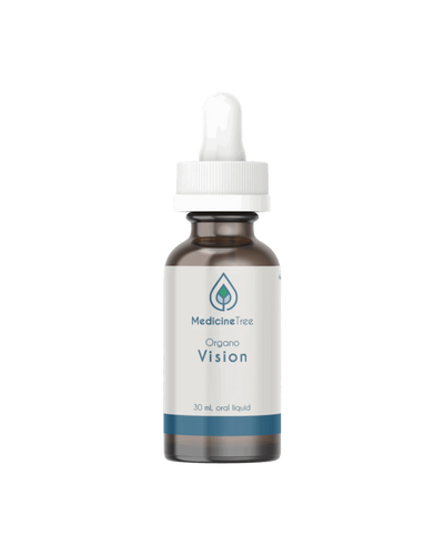 A supplement container of Organo Vision by Medicine Tree