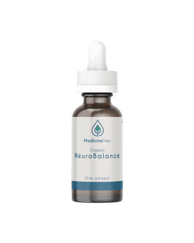 A supplement container of Organo Neuro Balance by Medicine Tree