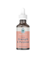 A supplement container of Genesis Strength and Purpose by Medicine Tree