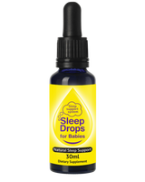 A supplement container of SleepDrops for Babies by SleepDrops