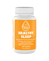 A supplement container of SleepDrops Healthy Sleep by SleepDrops