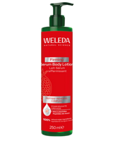 A supplement container of Pomegranate Firming Serum Body Lotion by Weleda