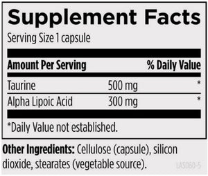 Supplement facts for Lipoic Acid Supreme™