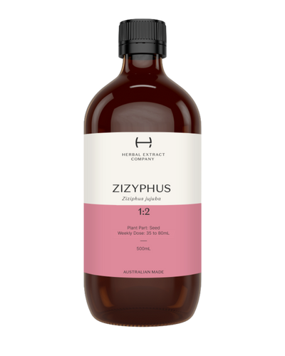 A supplement container of Zizyphus 1:2 by Herbal Extract Company