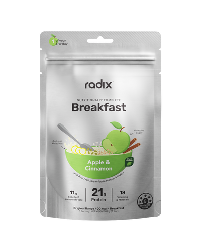 A supplement container of Original Breakfast Plant Based by Radix Nutrition