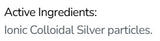 Supplement facts for Colloidal Silver Drops