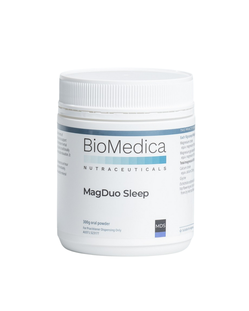 A supplement container of MagDuo Sleep by Bio-Medica