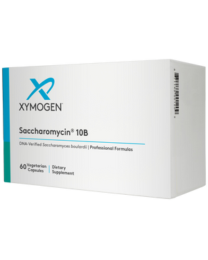A supplement container of Saccharomycin® 10B by Xymogen