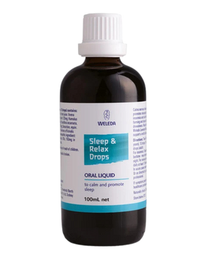 A supplement container of Sleep & Relax Drops (100ml) by Weleda