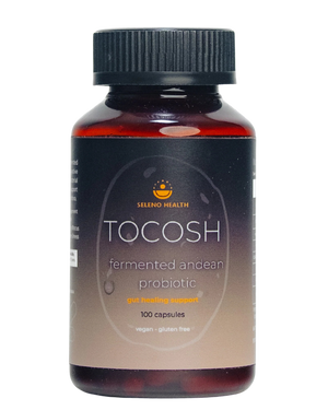 A supplement container of Tocosh by Seleno Health (Retail)