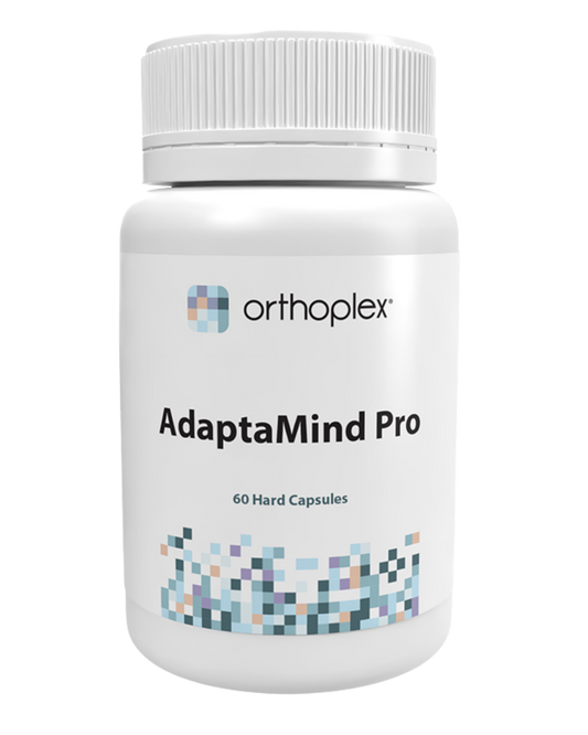 A supplement container of AdaptaMind Pro by Orthoplex