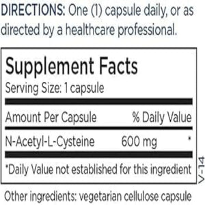 Ingredients: N-Acetyl-L-Cysteine 