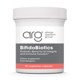 A Supplement container with the name BifidoBiotics by Allergy research Group.