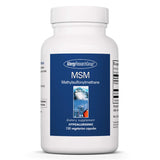 A Supplement container with the name MSM by Allergy Research Group.