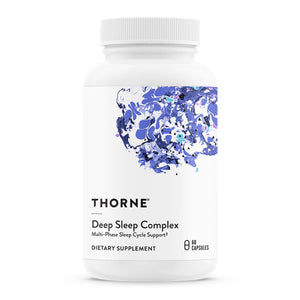 A Supplement container with the name Deep Sleep Complex by Thorne.