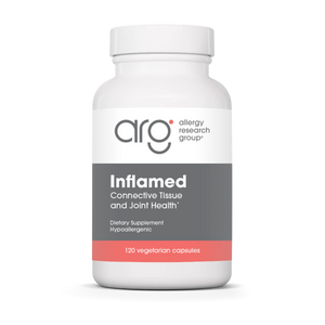 A Supplement container with the name InflaMed by Allergy research Group.