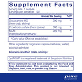 Ingredients: Glucosamine HCI, Chondroitin sulfate, MSM