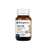 A supplement bottle with the name Andro NK by Metagenics