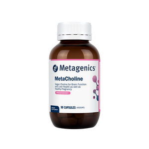 A supplement bottle called MetaCholine by Metagenics.