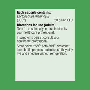 Ingredients including Lactobacillus rhamnosus LGG.