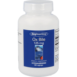 A Supplement container with the name Ox Bile 125mg by Allergy Research Group.