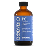 A Supplemen tbottle with the name PC Liposomal Phospholipid Complex (118 ml) by Body Bio.