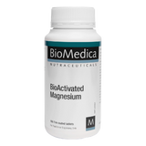 A Supplement container with the name BioActivated Magnesium (150 Tabs) by BioMedica.