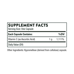 Ingredients: Vitamin C (as Ascorbic Acid).