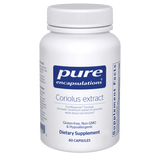 A Supplement container with the name Coriolus Extract by Pure Encapsulations.