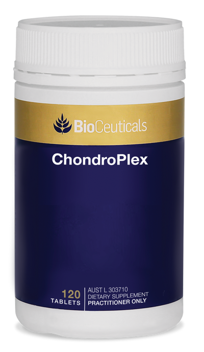 Bottle image of Bioceuticals ChondroPlex 120 tablets.