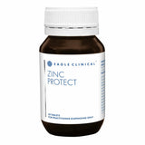 A Supplement container with the name Zinc Protect by Eagle Clinical. 