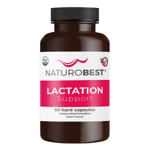 A Supplement container with the name Lactation Support by Naturobest. 