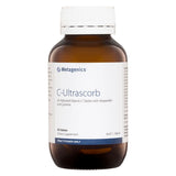 A Supplement container with the name C-Ultrascorb by Metagenics.