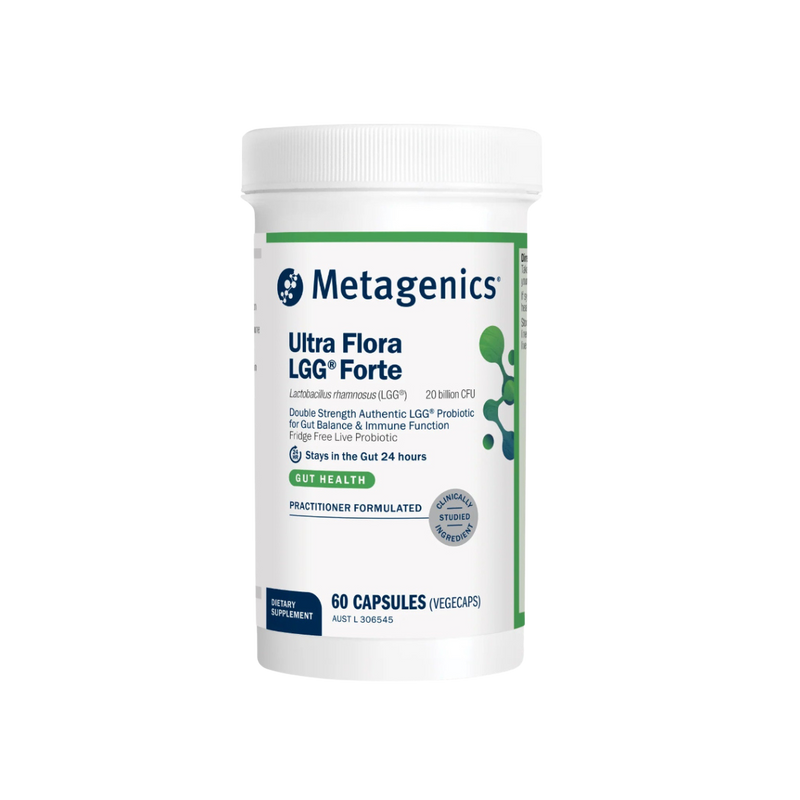 A supplement called Ultra Flora LGG Forte by Metagenics. 