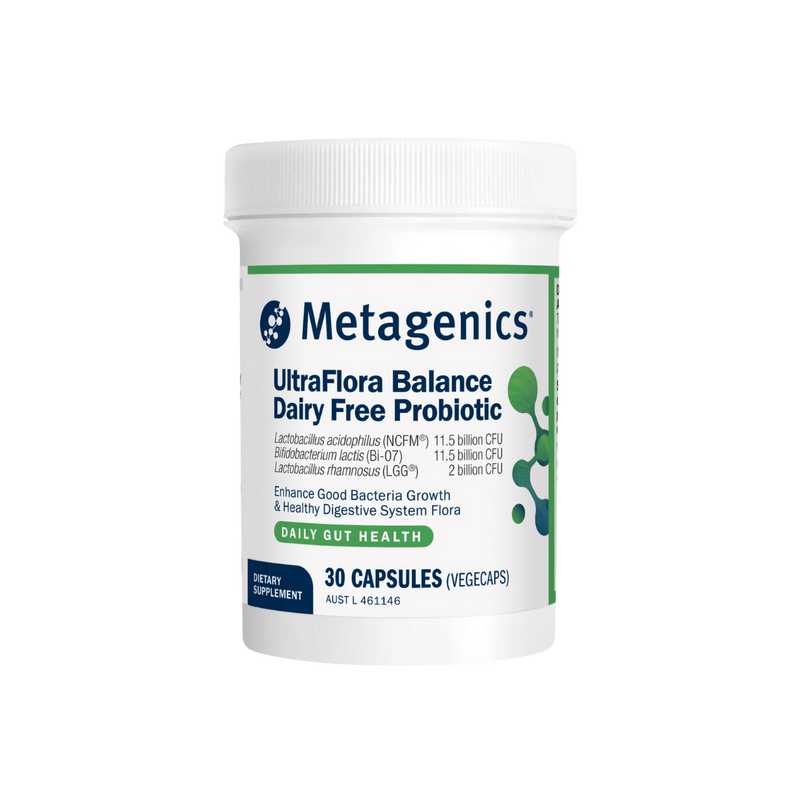 A supplement called UltraFlora Balance Dairy Free Probiotic.
