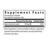 Ingredients: Niacin (nicotinic acid)
